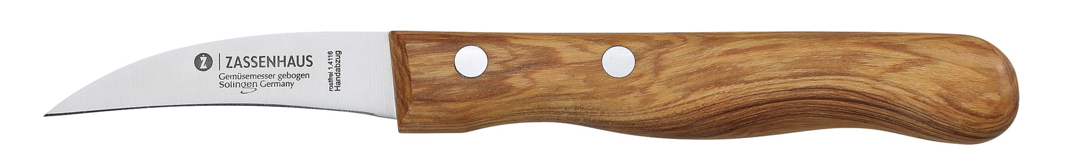 058758 Zahnutý loupací nůž na zelenu a ovoce 5,5 cm Zassenhaus (1)